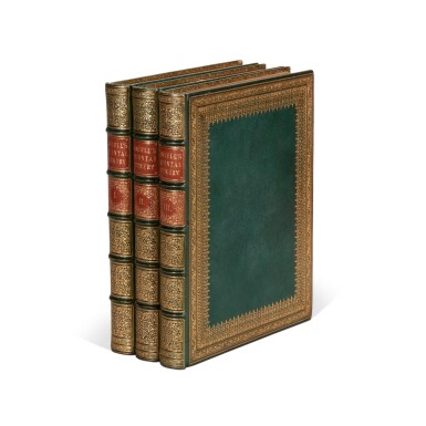 View full screen - View 1 of Lot 118. Thomas and William Daniell | Oriental Scenery, 3 volumes, London, 1816, nineteenth-century green morocco gilt.