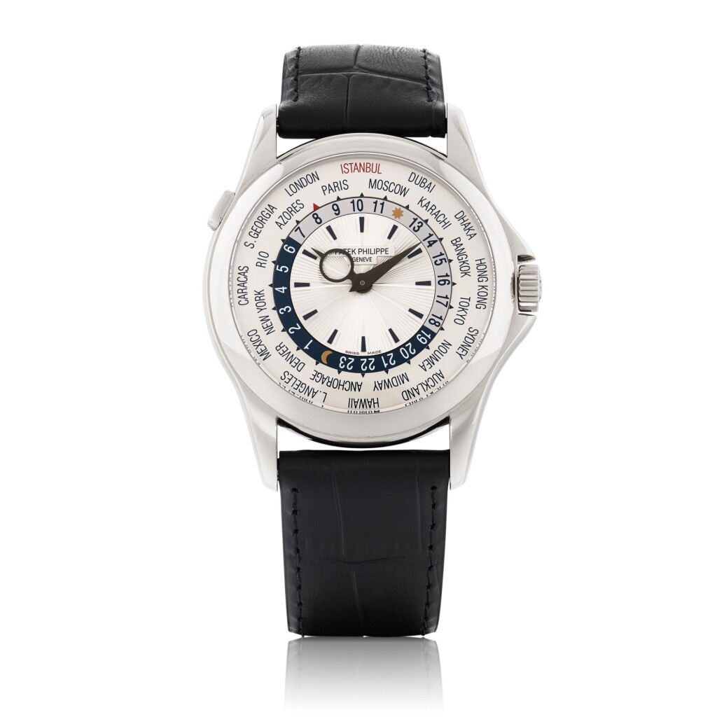 View full screen - View 1 of Lot 557. PATEK PHILIPPE | REF 5130 LIMITED EDITION WHITE GOLD WORLD TIME WRISTWATCH MADE FOR ISTANBUL CIRCA 2013.