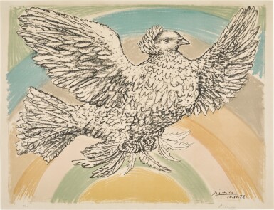 View full screen - View 1 of Lot 46. Colombe Volant (à l'Arc-en-ciel) (B. 712; M. 214).