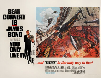 View full screen - View 1 of Lot 88. You Only Live Twice (1967), style A poster, British.