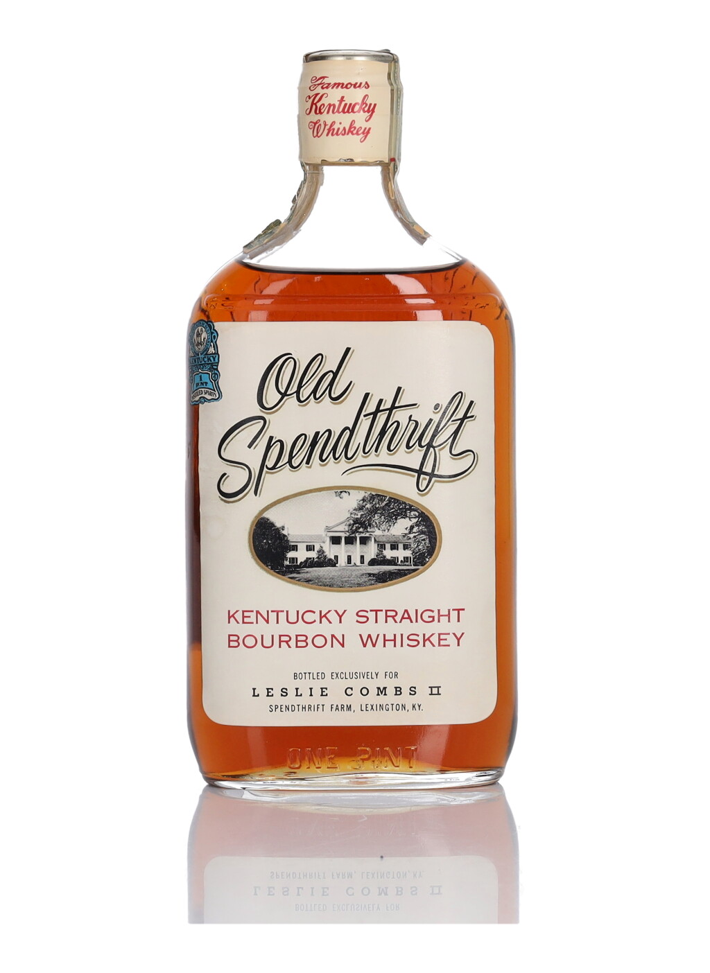 View full screen - View 1 of Lot 242. Old Spendthrift Bottled In Bond 100 Proof 1947 (1 Bottle Pint).