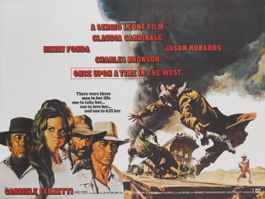 View full screen - View 1 of Lot 266. C'ERA UNA VOLTA IL WEST / ONCE UPON A TIME IN THE WEST (1968) FIRST BRITISH RELEASE POSTER, 1969.