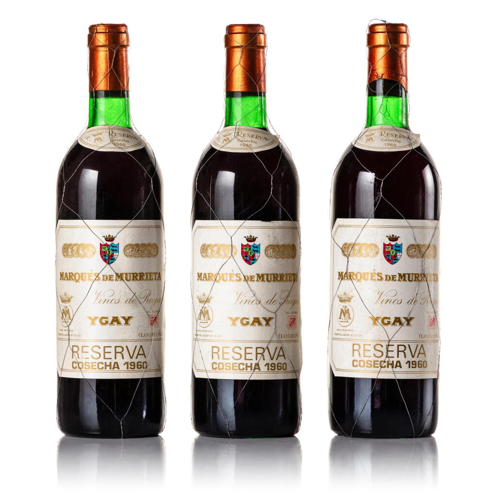 View full screen - View 1 of Lot 491. Marques de Murrieta, Ygay Reserva 1960 (3 BT).