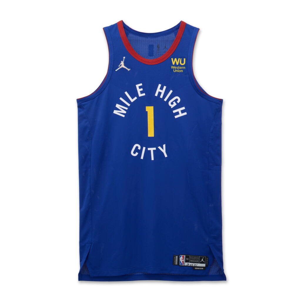 View full screen - View 1 of Lot 110. Michael Porter Jr. Denver Nuggets 2021-2022 Game Worn Statement Edition Jersey.