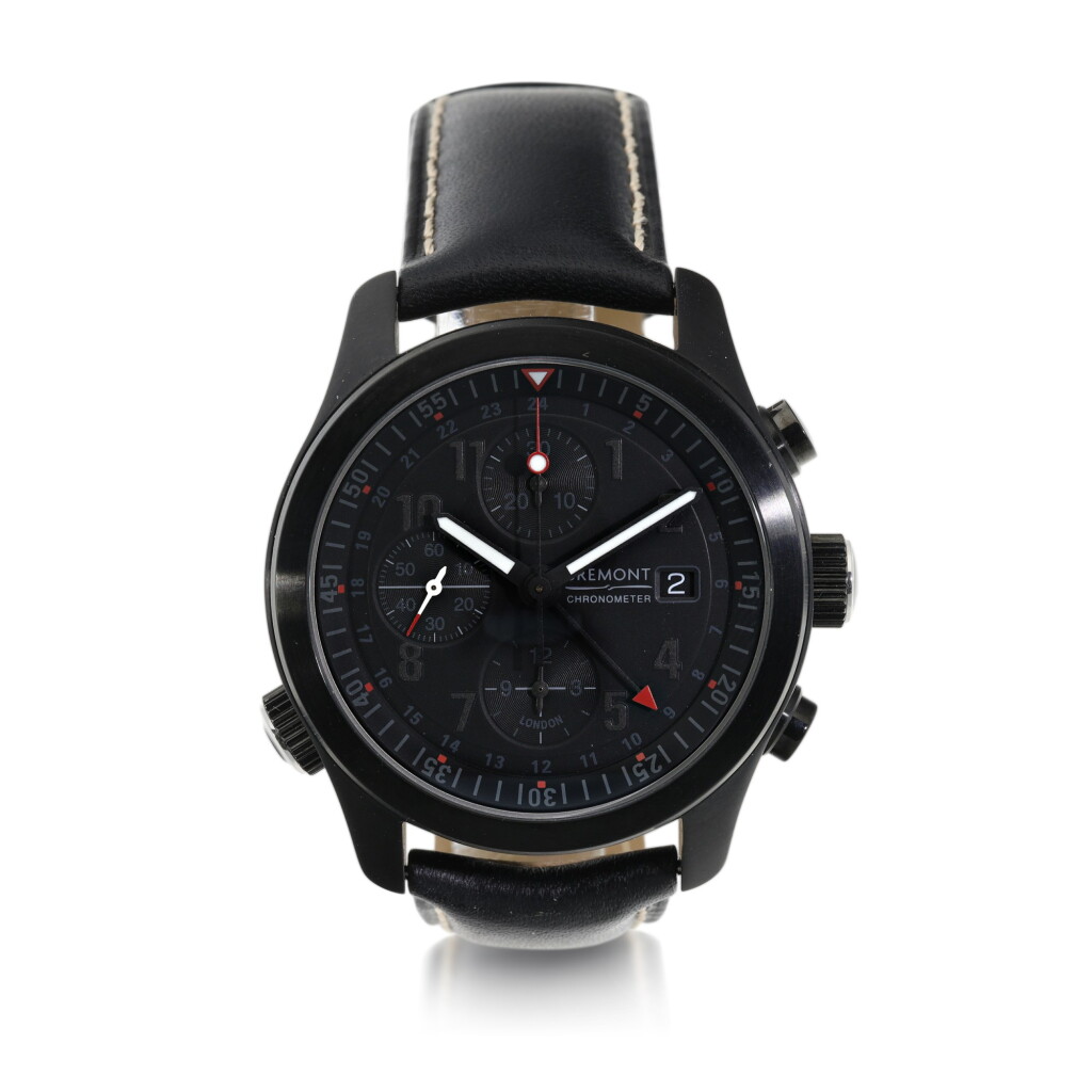 View full screen - View 1 of Lot 56. BREMONT | REFERENCE ALT1-B A DLC-COATED STAINLESS STEEL AUTOMATIC DUAL TIME CHRONOGRAPH WRISTWATCH WITH DATE, CIRCA 2018.