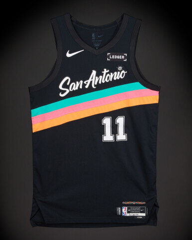 Carter Bryant 'Rookie Year' San Antonio Spurs 2025-2026 Game Worn City Edition Jersey
