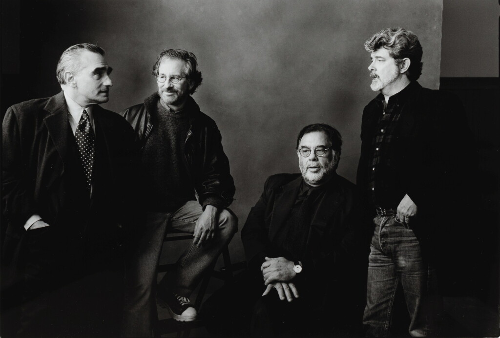 View full screen - View 1 of Lot 97. ANNIE LEIBOVITZ | MARTIN SCORSESE, STEVEN SPIELBERG, FRANCIS FORD COPPOLA, GEORGE LUCAS, SKYWALKER RANCH, 1996.