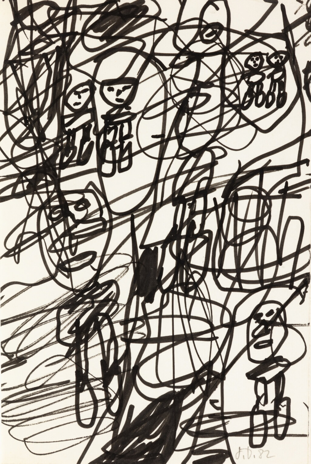 View full screen - View 1 of Lot 112. Bonpiet beau neuille. Jeanne Bucher, 1983. Un des 10 exemplaires de tête avec dessin original, signé..