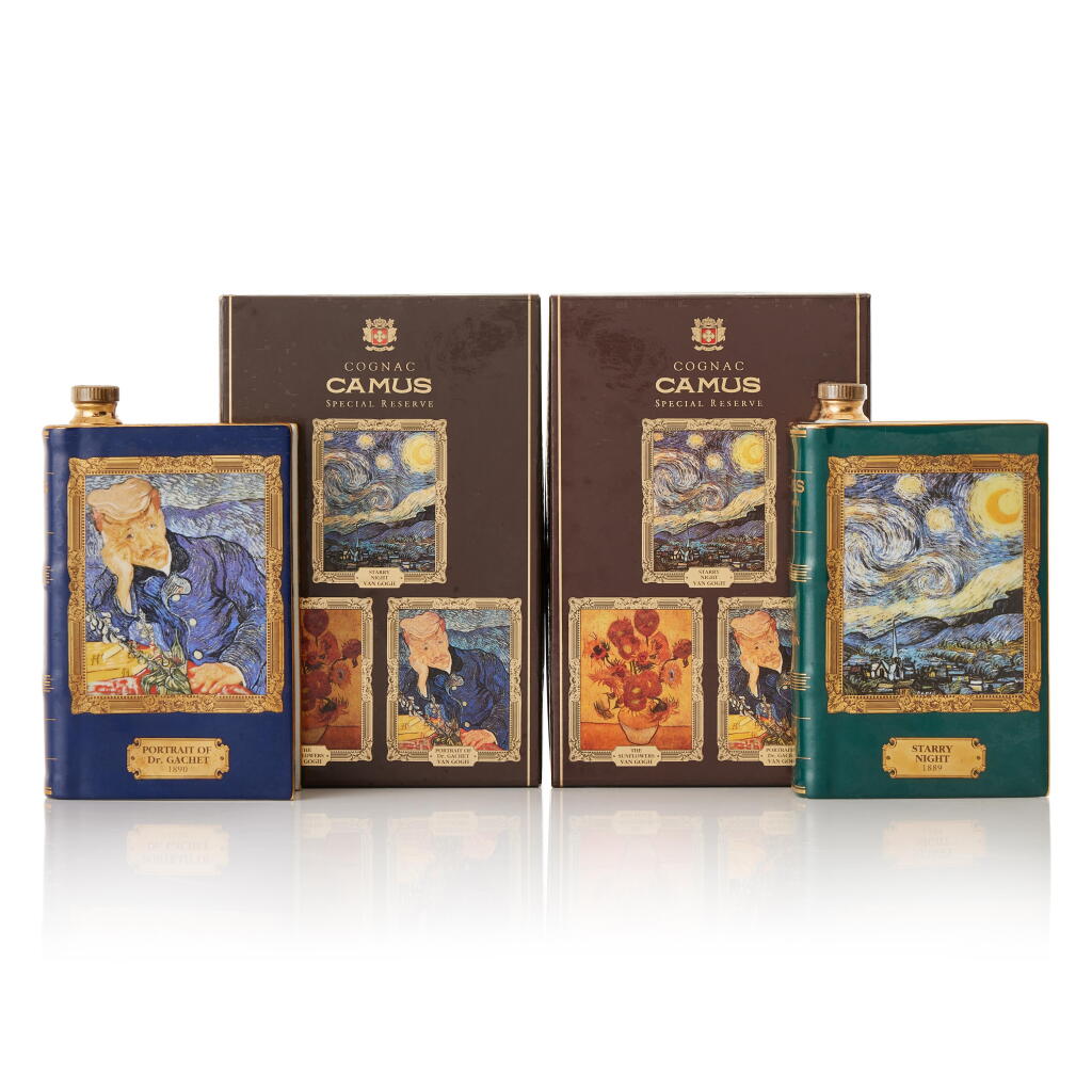 View full screen - View 1 of Lot 9943. Camus Cognac Van Gogh Mixed Lot (2 BT35).