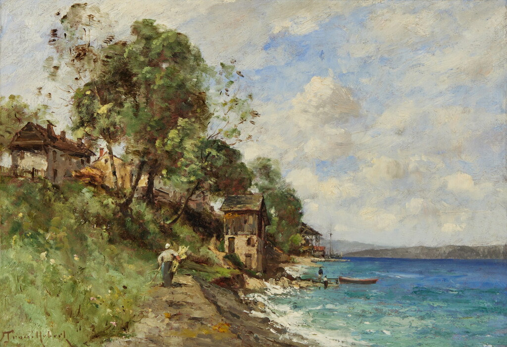 View full screen - View 1 of Lot 91. Coastal Scene.