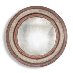 American Polychrome-Painted Pine Mirror, Circa 1940