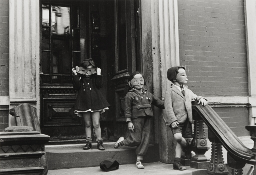 View full screen - View 1 of Lot 42. N. Y. (Three Kids in Masks).