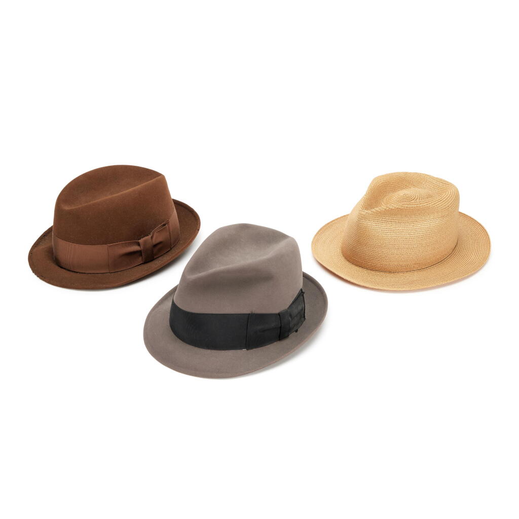 View full screen - View 1 of Lot 24. Group of Three Bing Crosby Fedoras.
