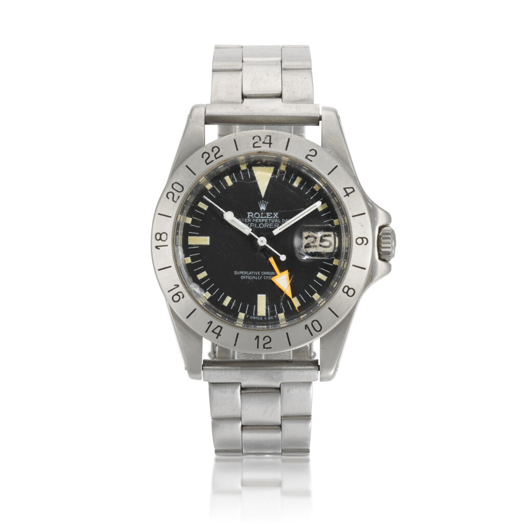 View full screen - View 1 of Lot 7. 'Steve McQueen' Explorer II, Ref 1655 Stainless Steel Wristwatch With 24-hour Indication, Date And Bracelet Circa 1981.
