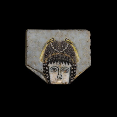 View full screen - View 1 of Lot 281. A Polychrome Mosaic Glass Inlay, Egypt, circa 1st Century B.C./ 1st Century A.D..