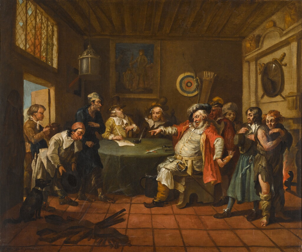 View full screen - View 1 of Lot 21. Falstaff examining his recruits.