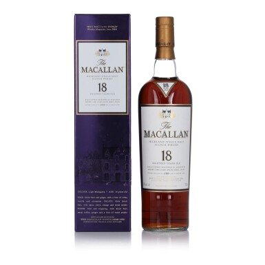 View full screen - View 1 of Lot 45. The Macallan 18 Year Old 43.0 abv 1989 (1 BT 75cl).