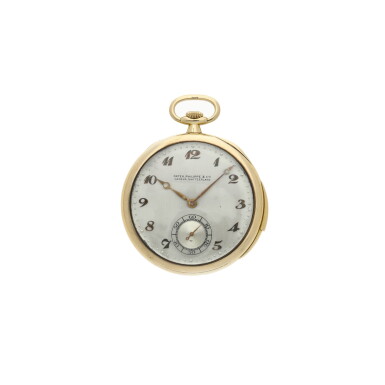 View full screen - View 1 of Lot 177. A yellow gold open faced minute repeating watch, Circa 1920 .