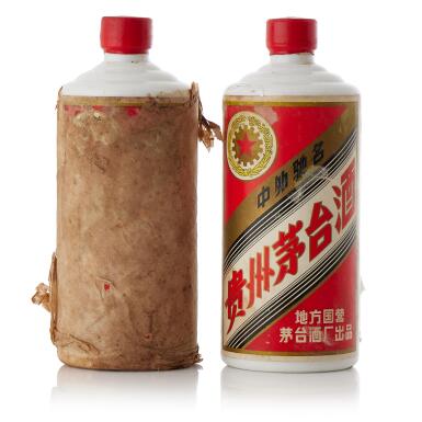 View full screen - View 1 of Lot 5047. "五星牌"貴州茅台酒 (地方國營) Kweichow Five Star Moutai (Local State-run) 1982 & 1983 (1 BT54).