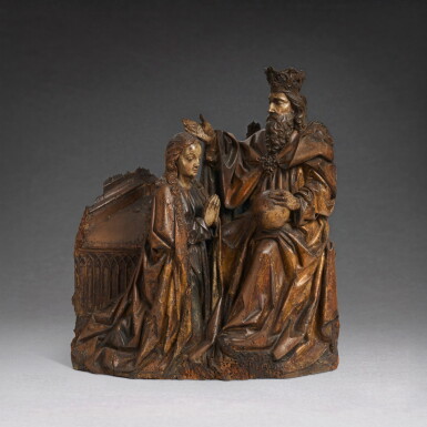 View full screen - View 1 of Lot 1111. Relief with God the Father blessing the Virgin.