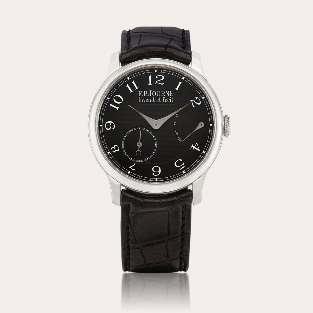 View full screen - View 1 of Lot 2172. Black label Chronomètre Souverain A platinum wristwatch with power reserve, Circa 2007 | 鉑金腕錶,備動力儲備顯示,約2007年製.