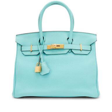 View full screen - View 1 of Lot 56. Bleu Atoll Togo Birkin 30 Gold Hardware, 2015.