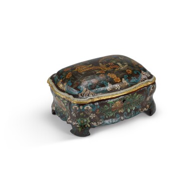 View full screen - View 1 of Lot 282. An Italian lacquered casket, Venice, third quarter 18th century.