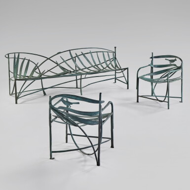 View full screen - View 1 of Lot 83. Three-Piece "Williamsburg" Seating Suite.