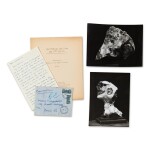 Publications sur l'Art brut, certaines de Dubuffet ou concernant les artistes Juva et Hernandez. Certaines avec envoi, une lettre de Dubuffet, un manuscrit de Paulhan, etc.