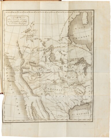 View full screen - View 1 of Lot 231. Voyage des capitaines Lewis et Clarke, depuis l'embouchure du Missouri... Paris, 1810. Édition originale française en reliure de l'époque..