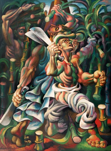 View full screen - View 1 of Lot 1010. MARIO CARREÑO | CORTADORES DE CAÑA.