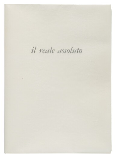 View full screen - View 1 of Lot 19. IL REALE ASSOLUTO. MILAN: GALLERIA SCHWARZ, (1964).