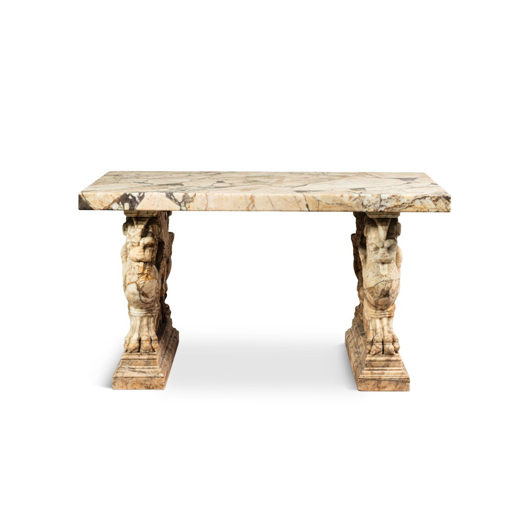 View full screen - View 1 of Lot 1006. A marble garden table, 20th century.