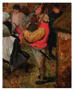 A bagpipe player