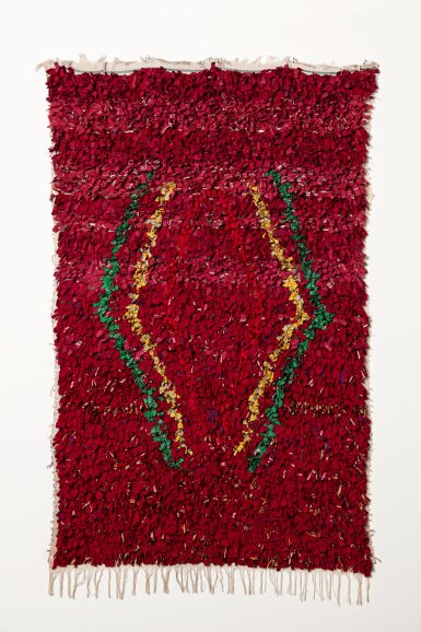 View full screen - View 1 of Lot 24. Textile Art 'Flight' Wall Hanging, Slyvia Denburg Tenenbaum.
