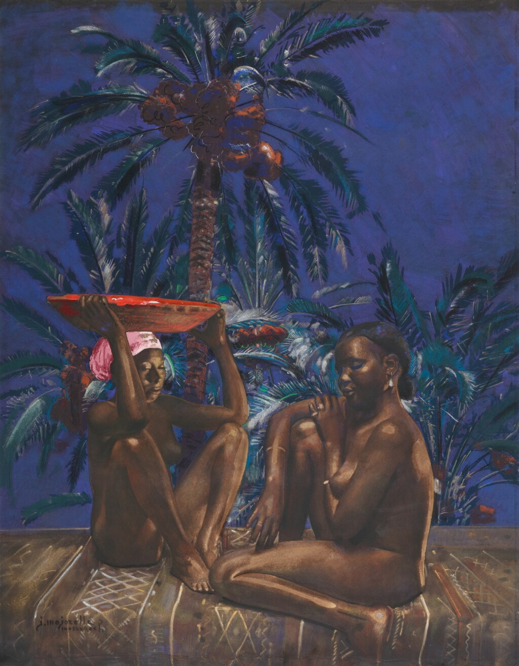 View full screen - View 1 of Lot 31. JACQUES MAJORELLE | Sous les palmiers dattiers.