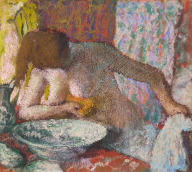 View full screen - View 1 of Lot 128. Femme à sa toilette | 《浴室中的女子》.