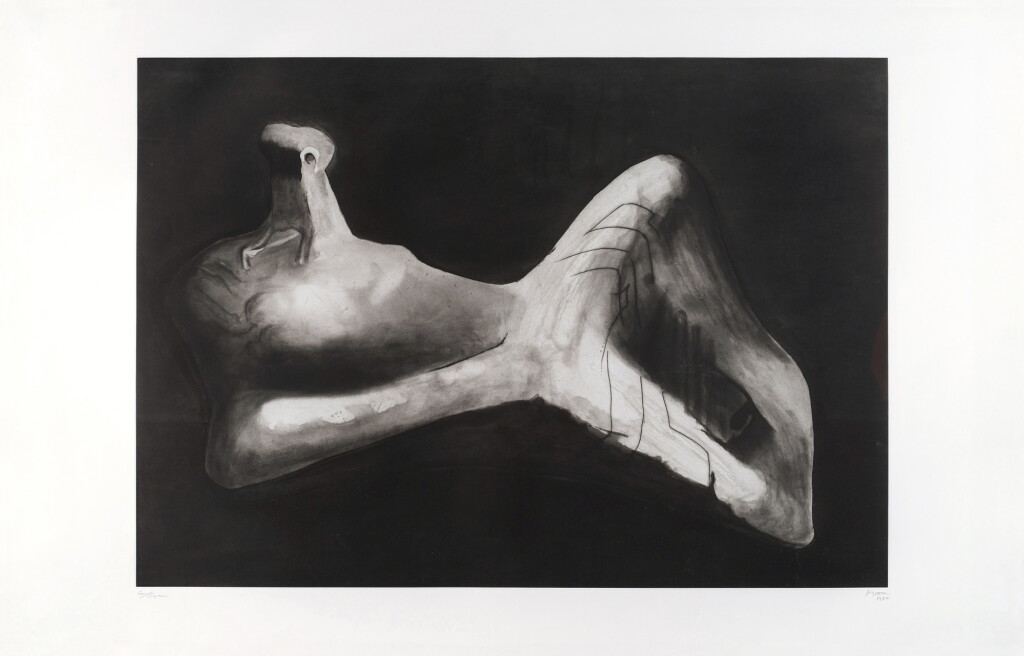 View full screen - View 1 of Lot 128. Reclining Figure in Dark Landscape (Cramer 565).