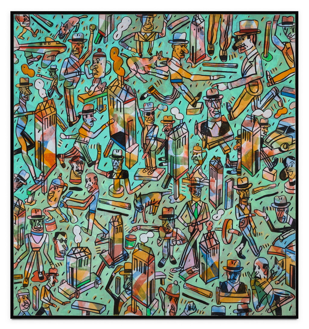 View full screen - View 1 of Lot 129. ANTONIO SEGUÍ | CON FONDO VERDE Y CANTANDO.
