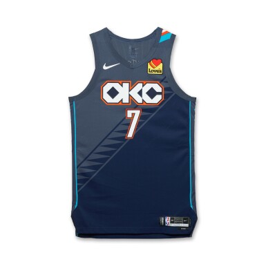 View full screen - View 1 of Lot 13. Chet Holmgren Oklahoma City Thunder 2025-2026 Game Worn City Edition Jersey.