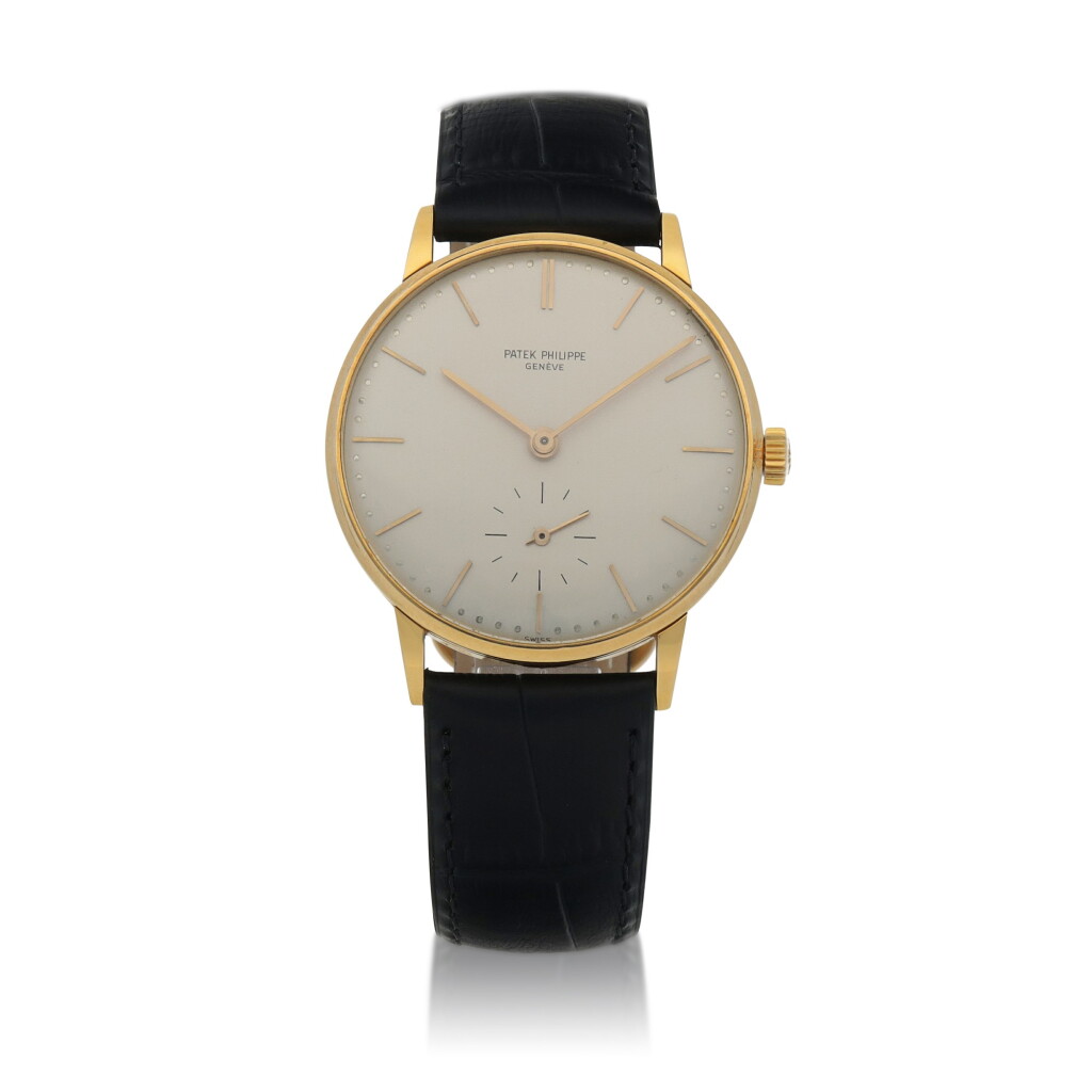 View full screen - View 1 of Lot 90. Ref. 3410 ‘Flat Amagnetic’ Yellow gold wristwatch with anti-magnetic movement Made in 1966 | 百達翡麗 3410型號「Flat Amagnetic」黃金腕錶備抗磁機芯,1966年製.
