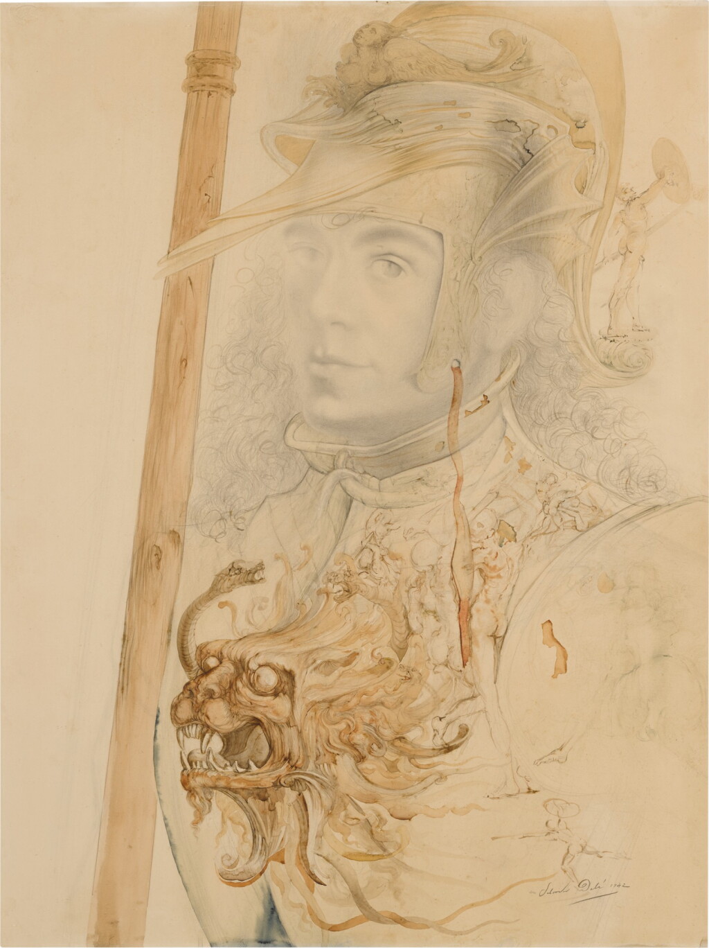 View full screen - View 1 of Lot 247. Condottière (Portrait of an Unknown Young Nordic).