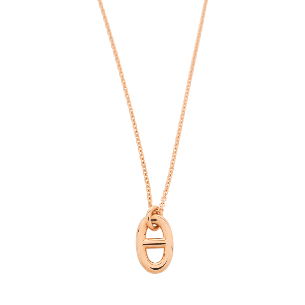 View full screen - View 1 of Lot 173. Hermès Rose Gold Farandole Pendant Necklace Size PM.