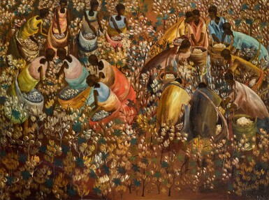 View full screen - View 1 of Lot 89. Harvesting Cotton.