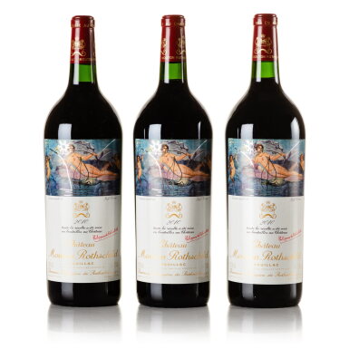 View full screen - View 1 of Lot 596. Château Mouton Rothschild 2010 (3 MAG).