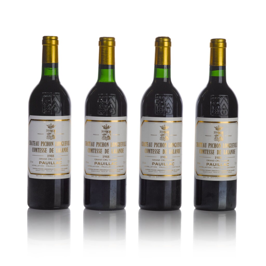 View full screen - View 1 of Lot 51. Château Pichon Longueville, Lalande 1988 (12 BT).