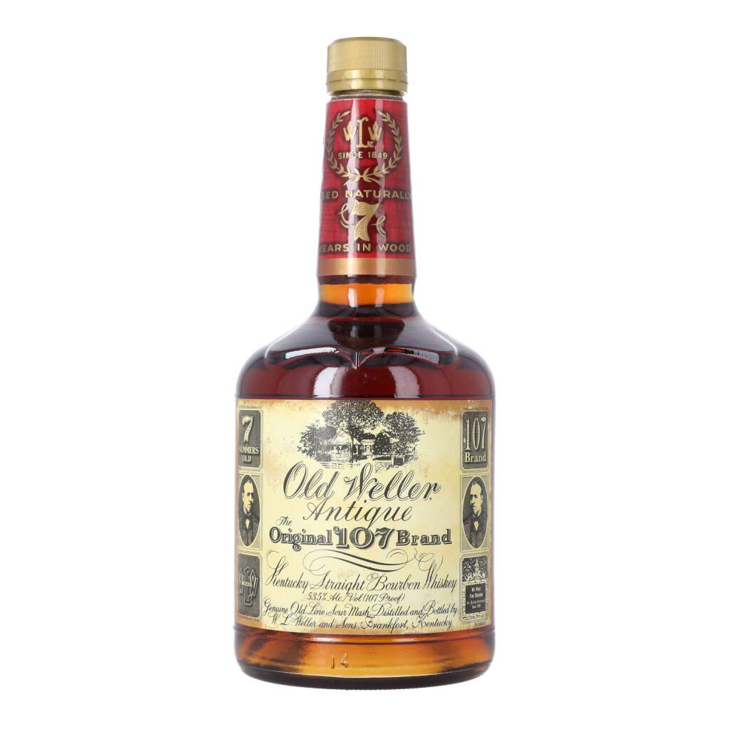 View full screen - View 1 of Lot 5404. Old Weller Antique 7 Year Old 107 proof NV (1 BT75).