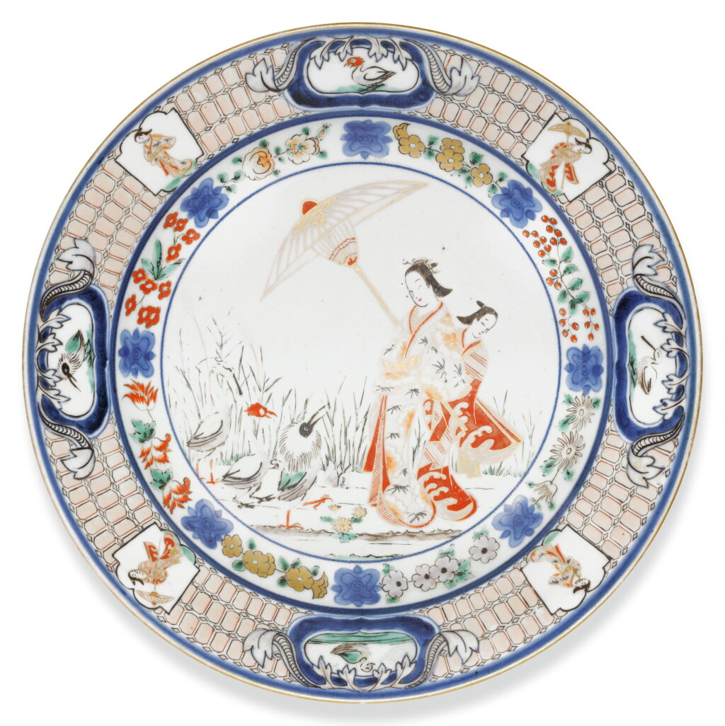 View full screen - View 1 of Lot 108. A PAIR OF IMARI DISHES, EDO PERIOD, 18TH CENTURY.
