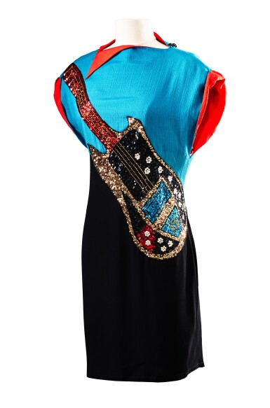 Chlo | by Karl Lagerfeld "Aurlien" Tri-Color Cocktail Dress with Chlo | by Karl Lagerfeld "Aurlien" Tri-Color Cocktail Dress with