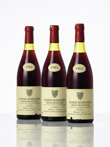View full screen - View 1 of Lot 6697. Vosne Romanée, Cros Parantoux 1981 Henri Jayer (3 BT).